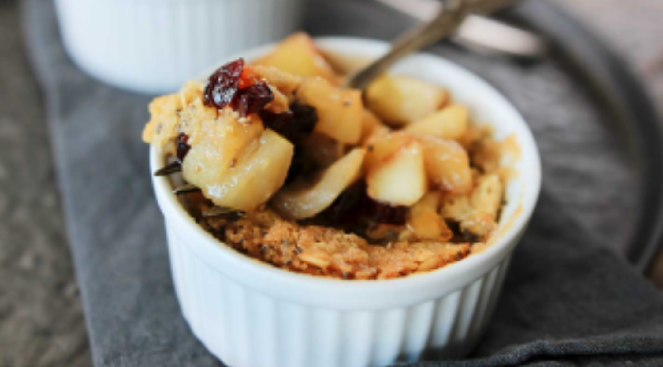 Apfel-Cranberry-Crumble