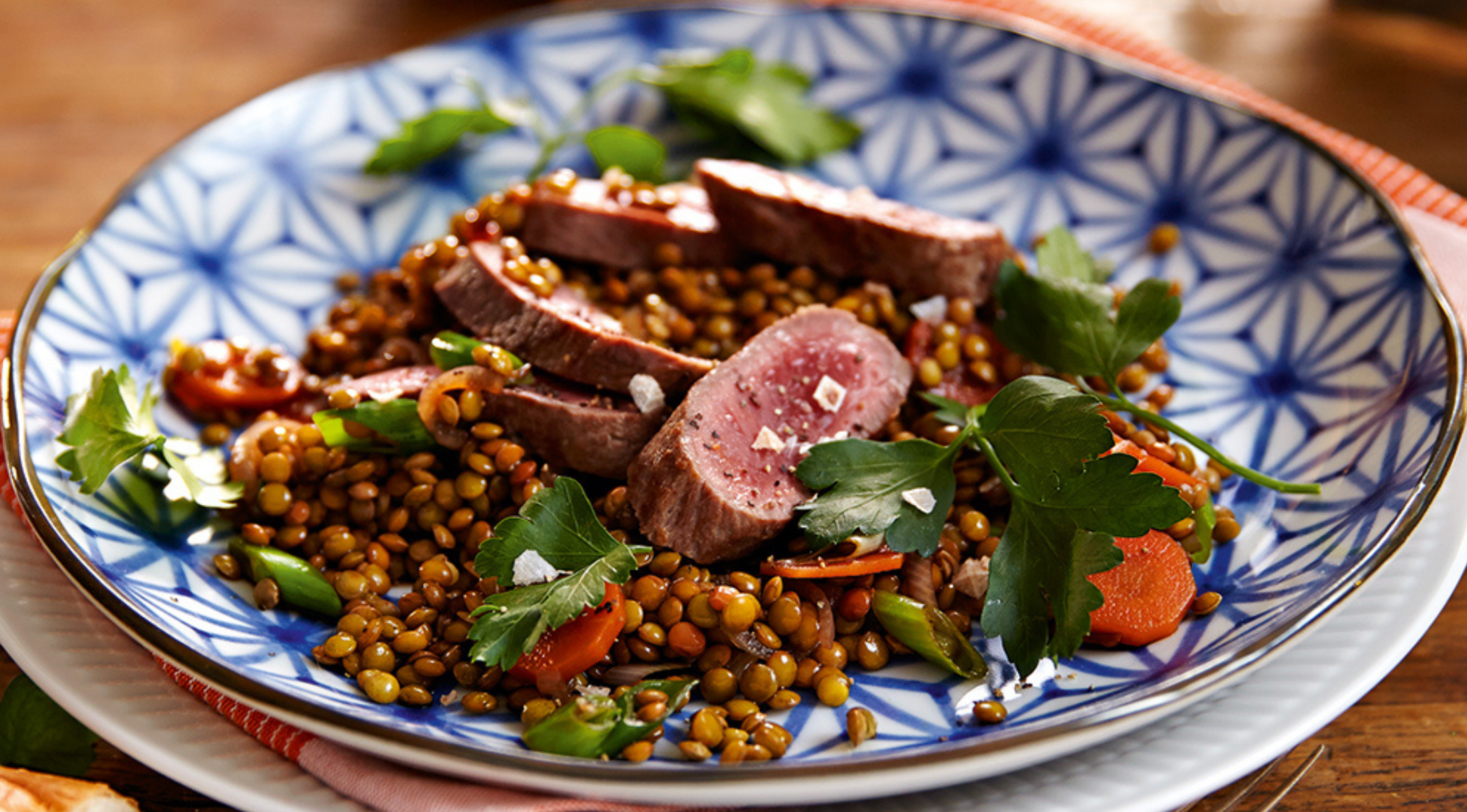 Curry-Linsen mit Lamm