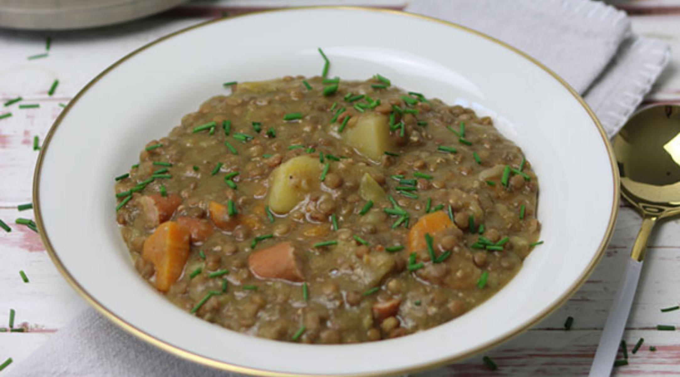 Rezept: Linseneintopf mit Speck | Fissler