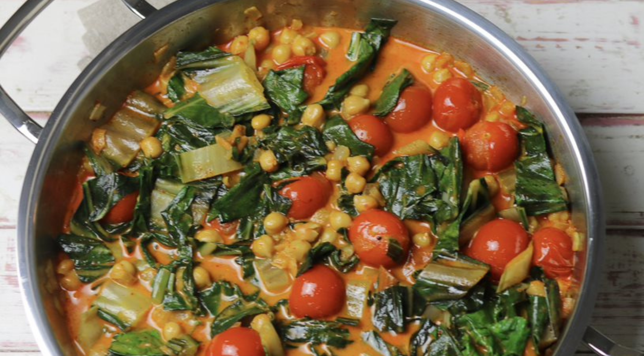 Mangold Kichererbsen Curry