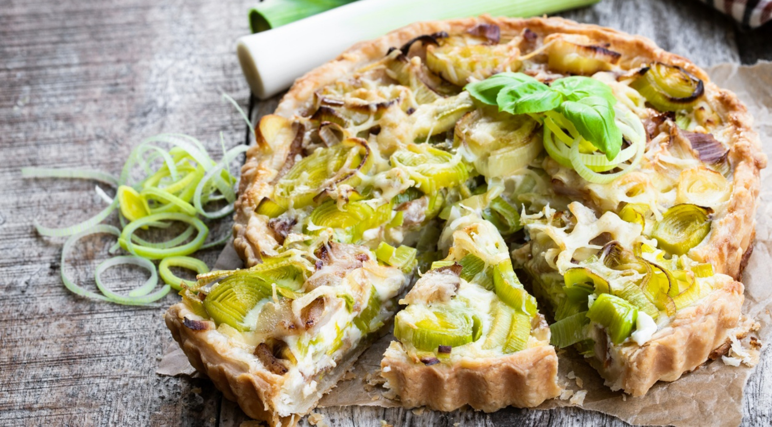 Schnelle Low Carb-Quiche mit Lauch