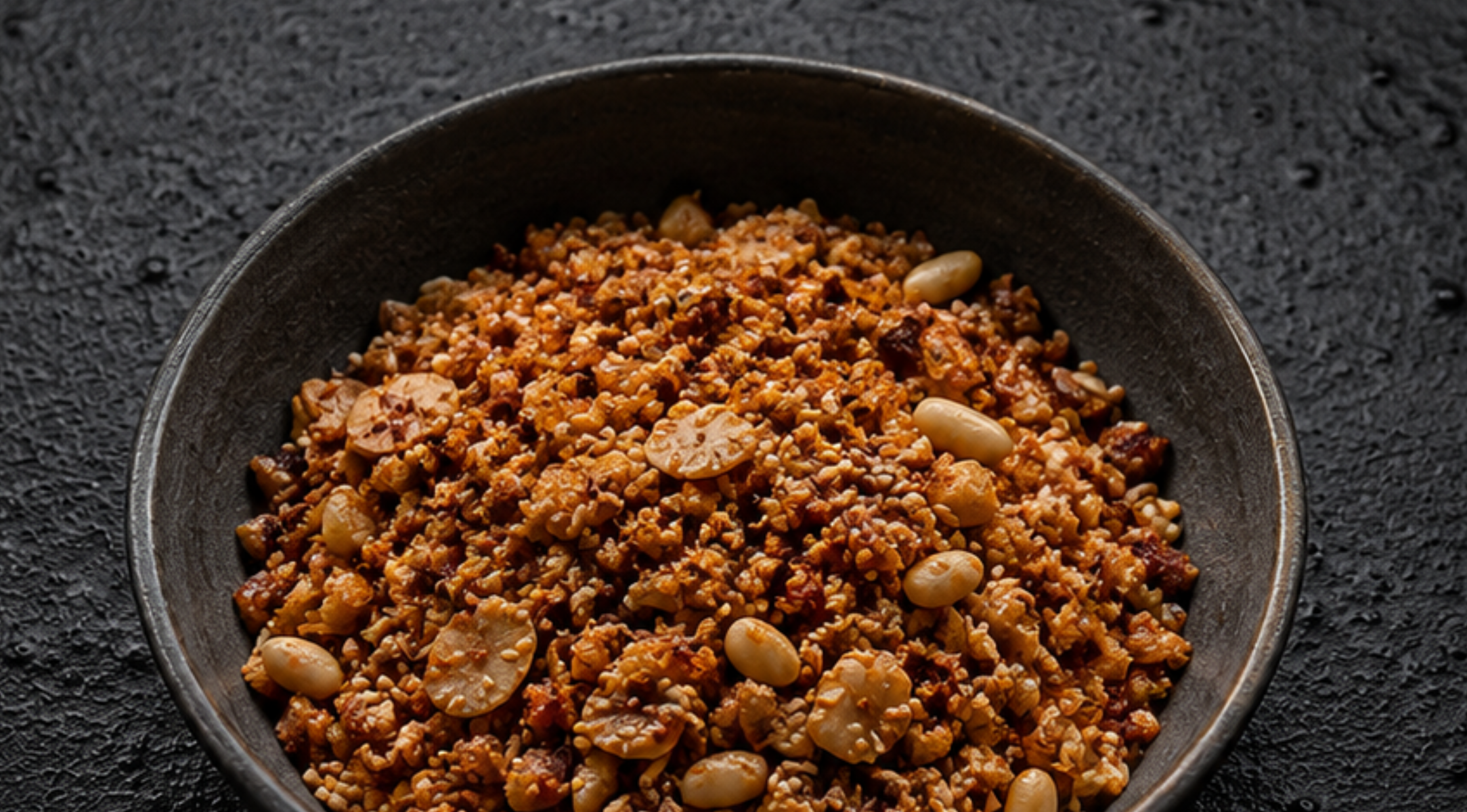 Super-Crunch-Kruste mit Nüssen, Panko, Sesam und Chili