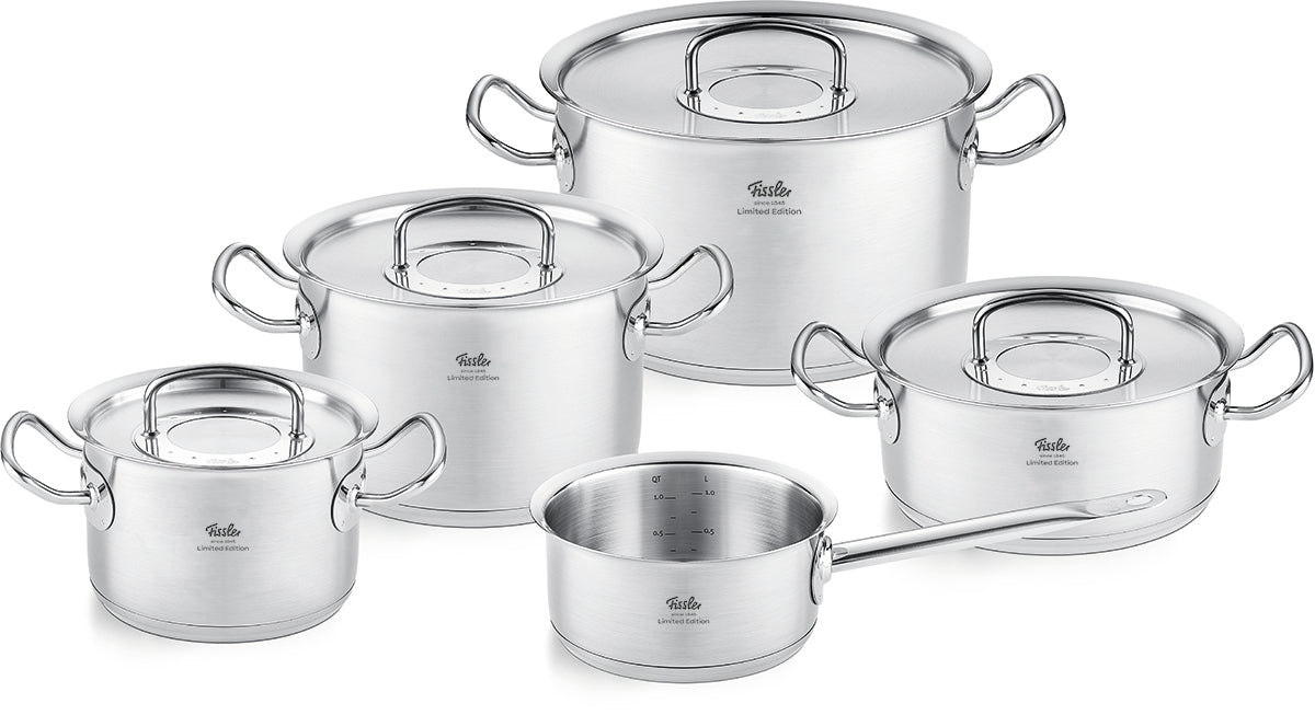 Original-Profi Collection® Retro 5-tlg. Topf-Set mit Metalldeckel