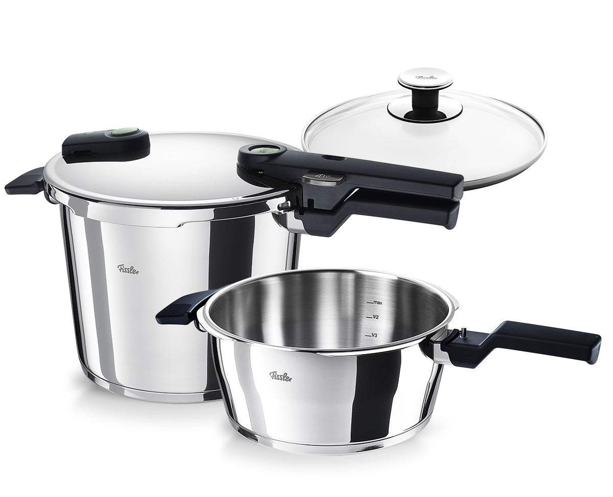 Vitaquick® Elemental 3-Pc. Pressure Cooker Set, 3.5 L & 6 L & Glass Lid