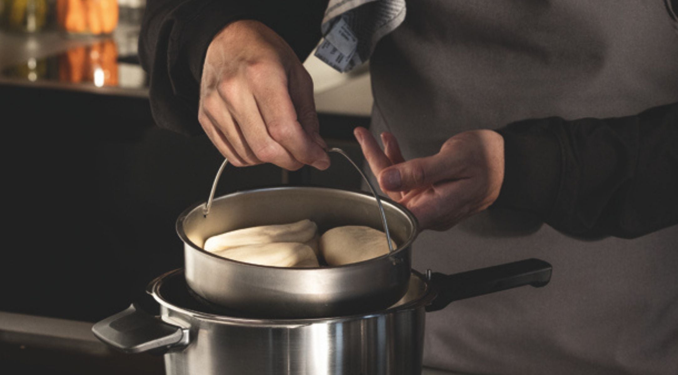 Dampfgaren im Schnellkochtopf