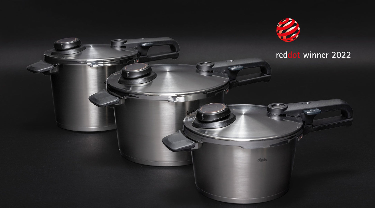 Ausgezeichnetes Design: Fissler kann die Jury des Red Dot Design Awards gleich dreimal überzeugen.