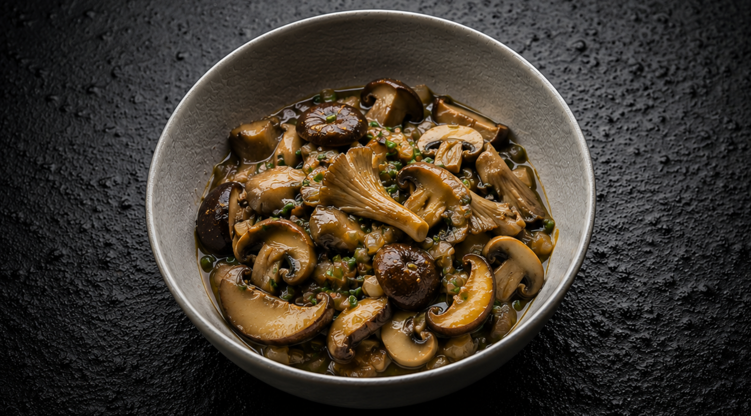 Süß-saures Schwammerlragout