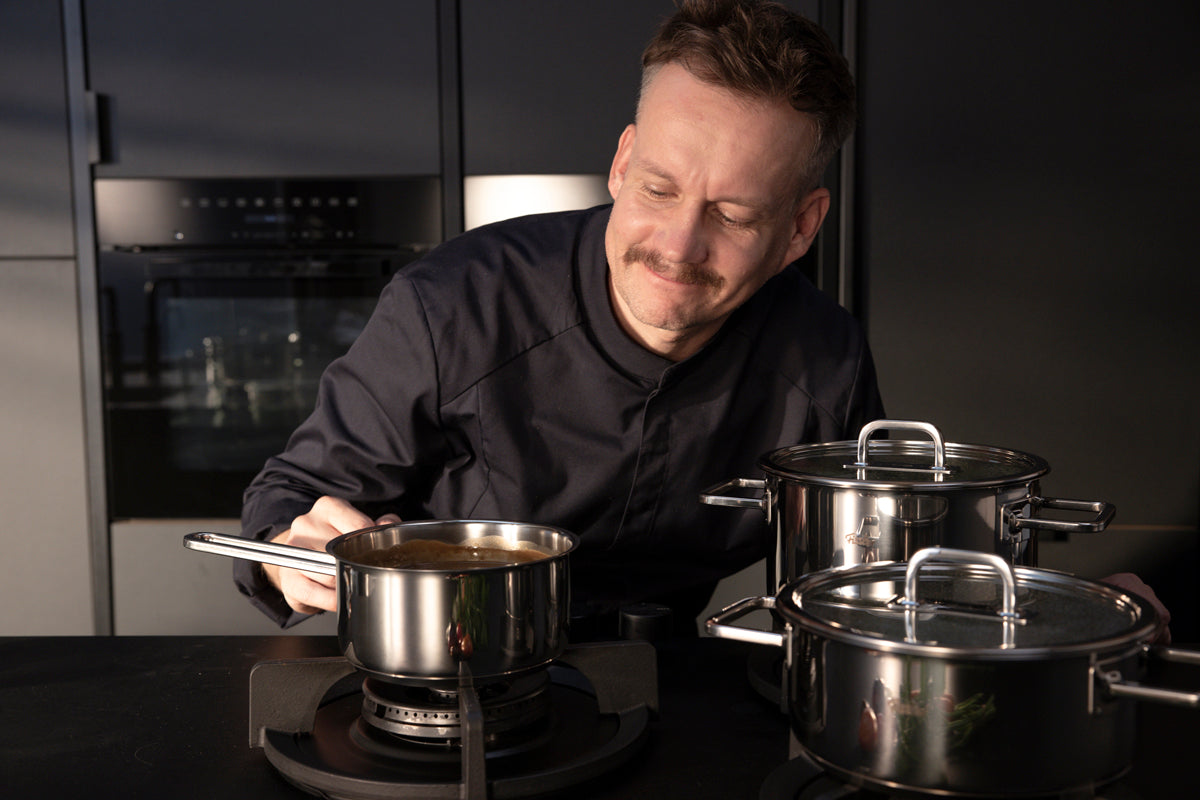 Viseo® Pro 5-teiliges Topfset mit Stielkasserolle