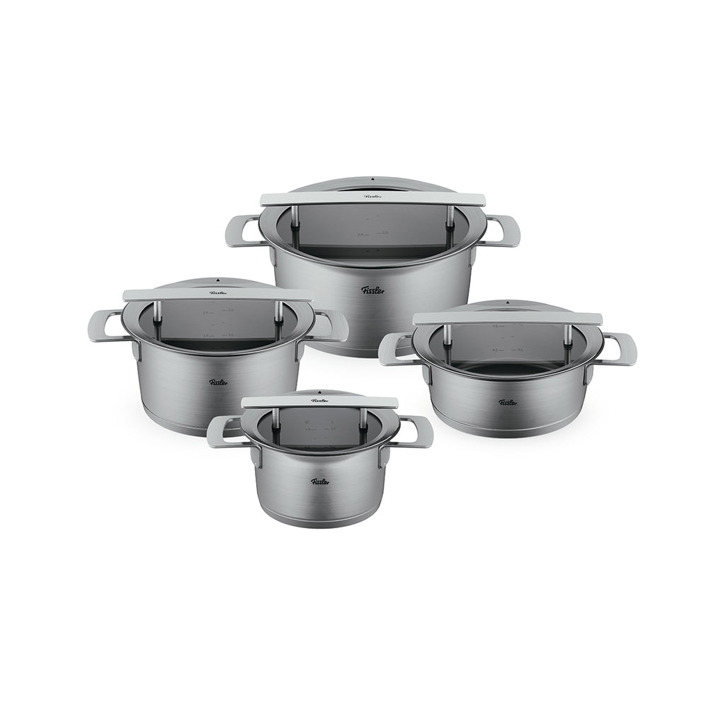 Phi Collection® 4-tlg. Topf-Set mit Glasdeckel