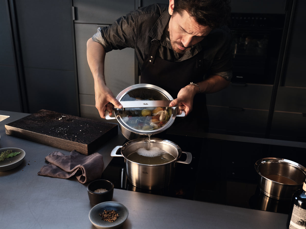 Phi Collection® 5-Pc. Cookware Set with Glass Lids | Fissler