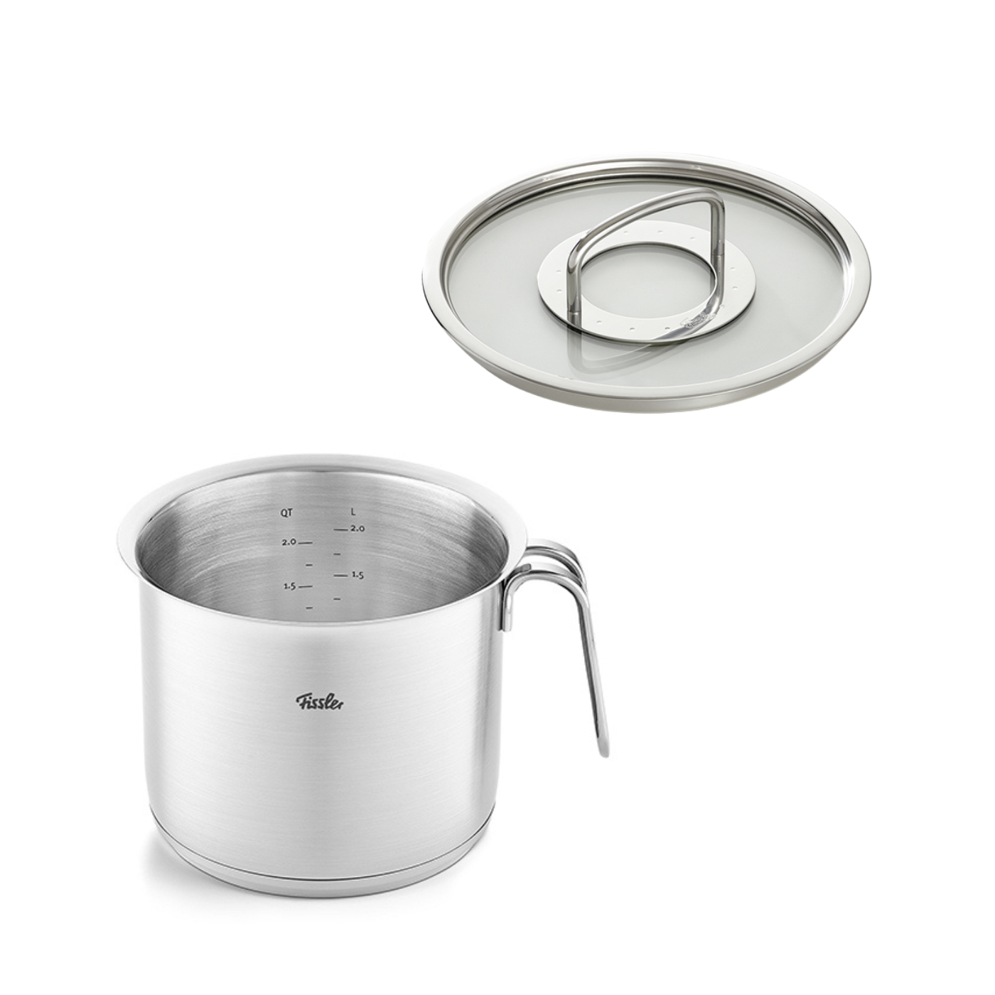 Original-Profi Collection® Milchtopf 16cm mit Glasdeckel