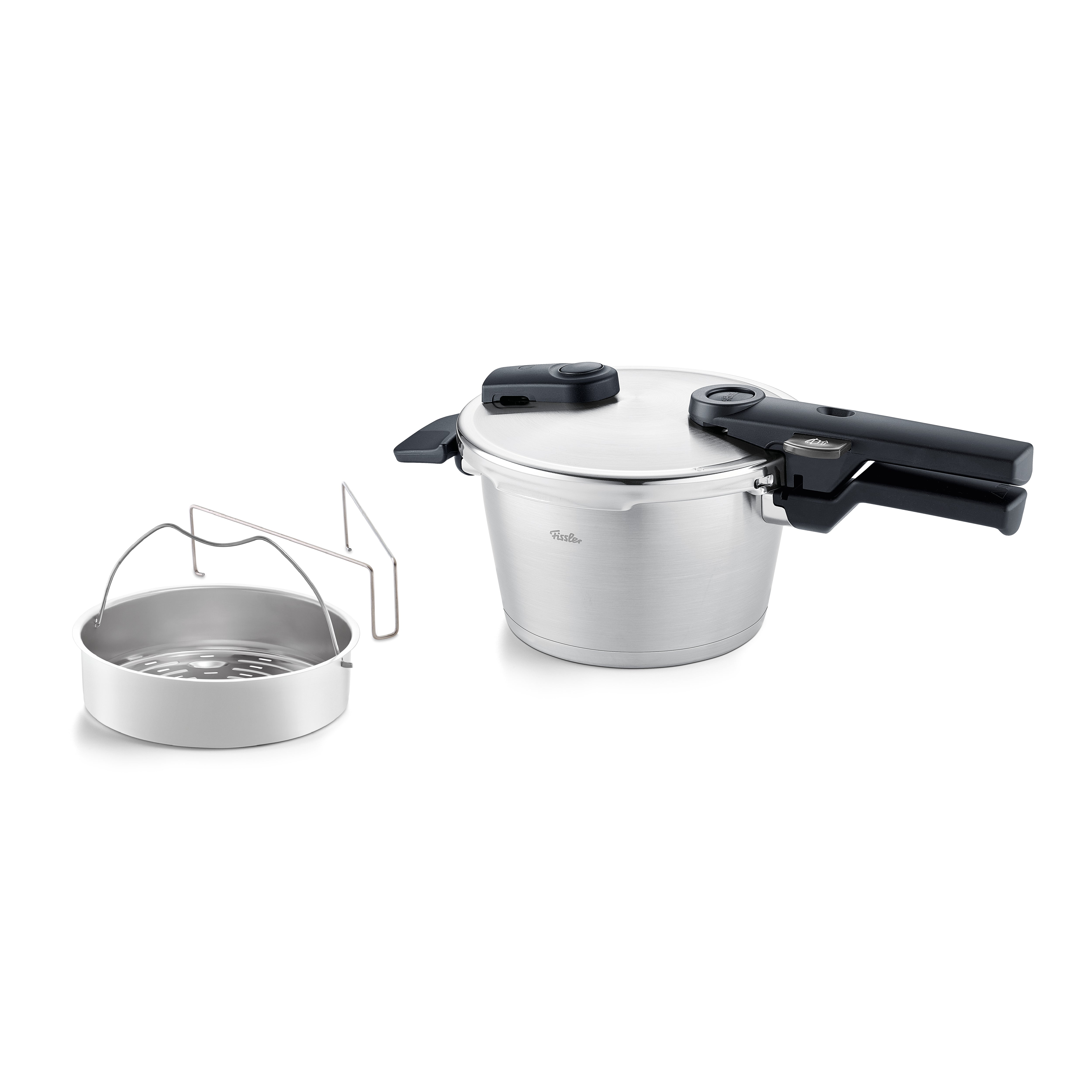 Fissler Vitaquick Red Manico Per Coperchio Pentola A Pressione – Ricambio Originale, Colore Rosso/Nero, 060032100770