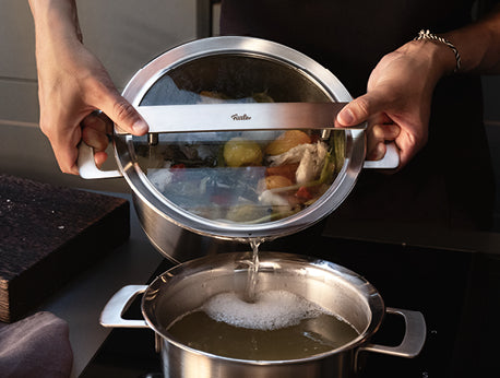 Fissler Phi Collection 4-teiliges Edelstahl-Topfset – Mit Glasdeckeln, Induktion, Made In Germany, Nachhaltig Topfset Edelstahl